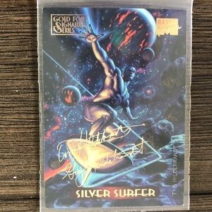 ’94 Marvel Masterpieces trading card: Sliver Sable #111 (Gold for Signature Seri